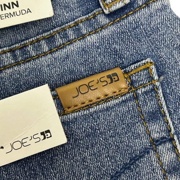 Joe's Jeans The Finn Bermuda Shorts Cotton Blend Dungaree 5-Pocket Mid-Ride - Picture 7 of 11